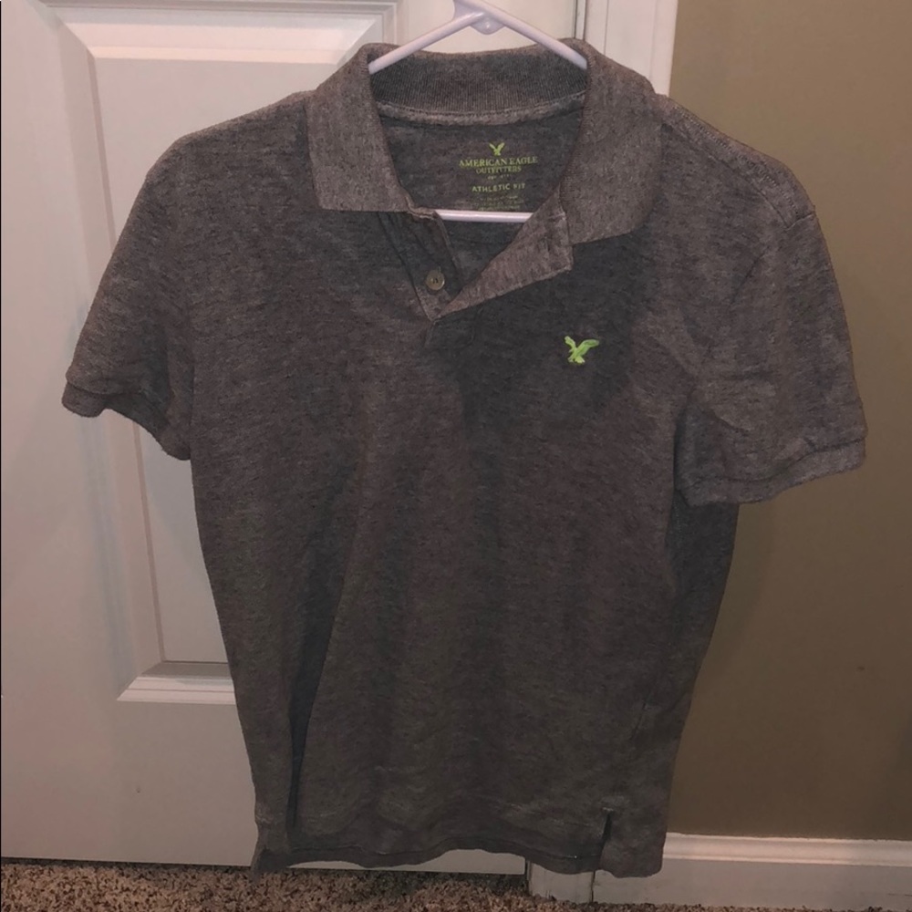 Grey American Eagle Polo